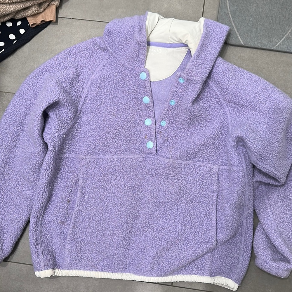 Outdoor Voices MegaFleece snap up hoodie